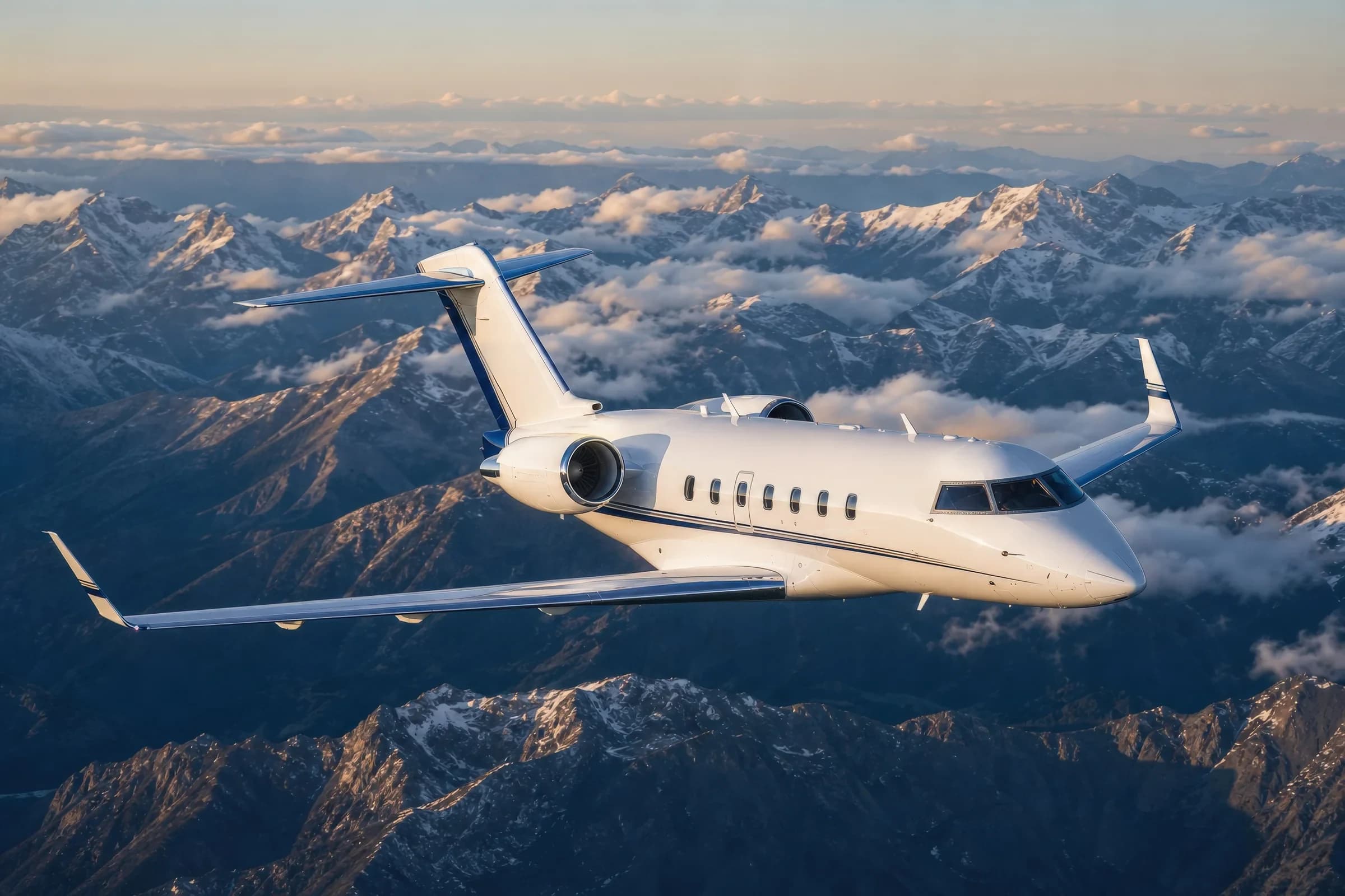 Challenger 601 in flight