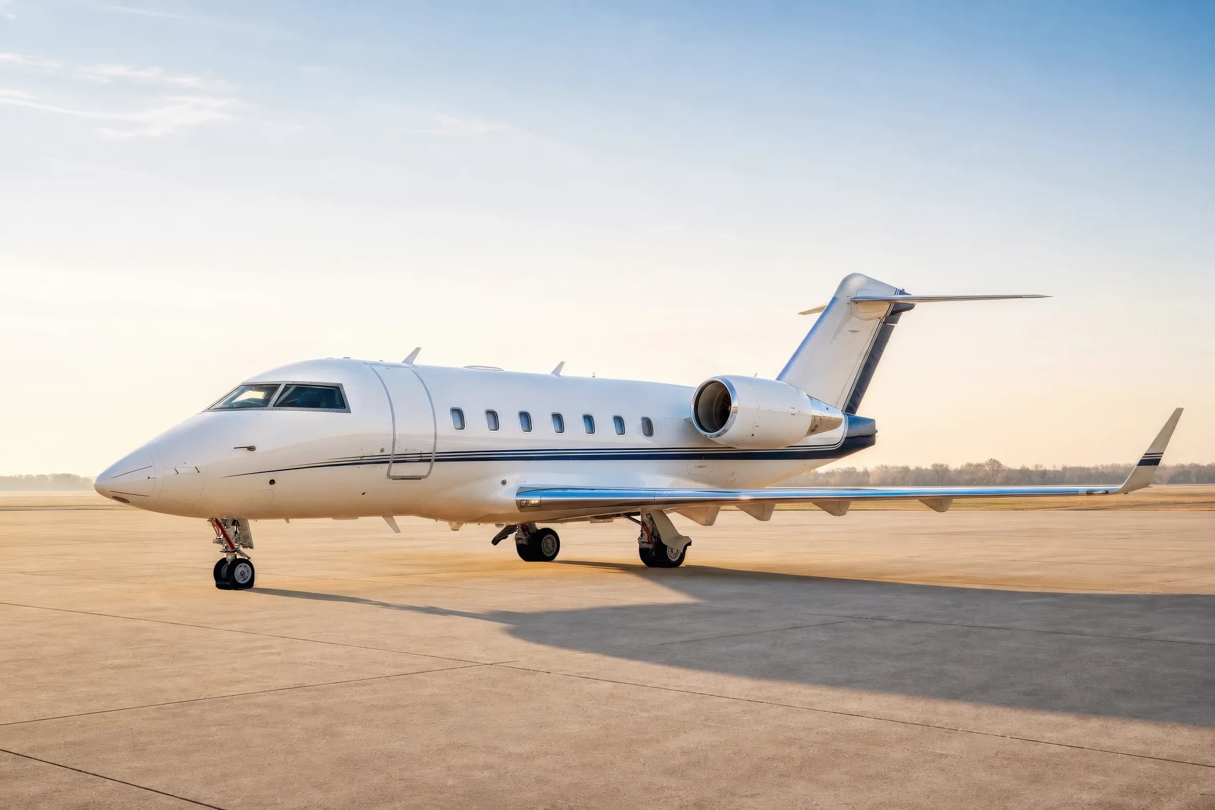 Challenger 601 on the ramp
