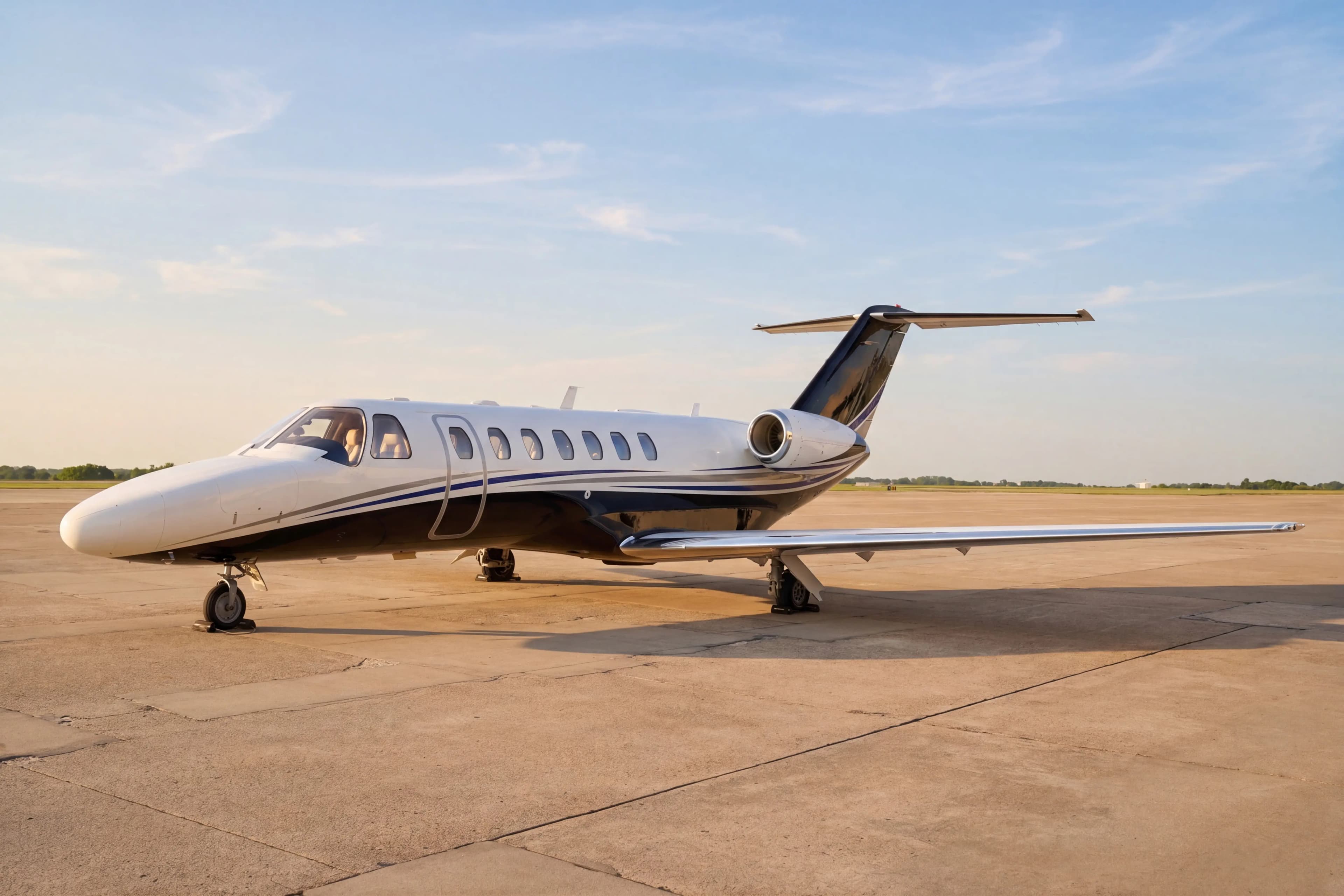 Citation CJ3 on tarmac