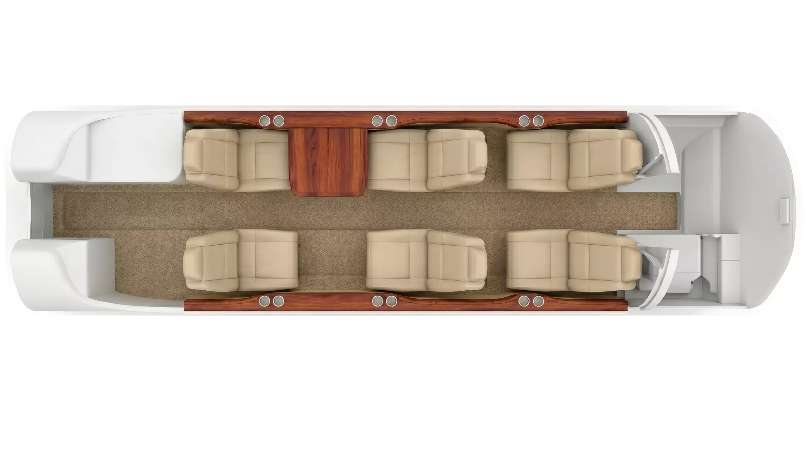 Citation CJ3 cabin layout
