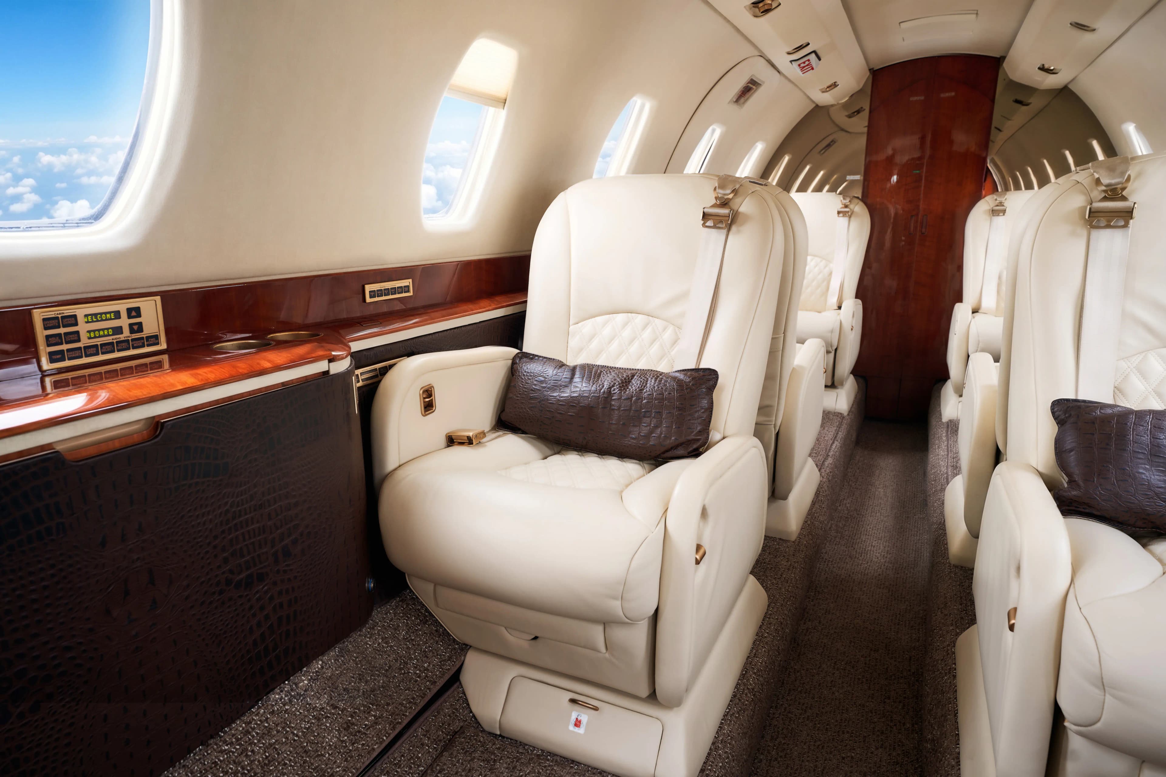 Citation X cabin seating detail