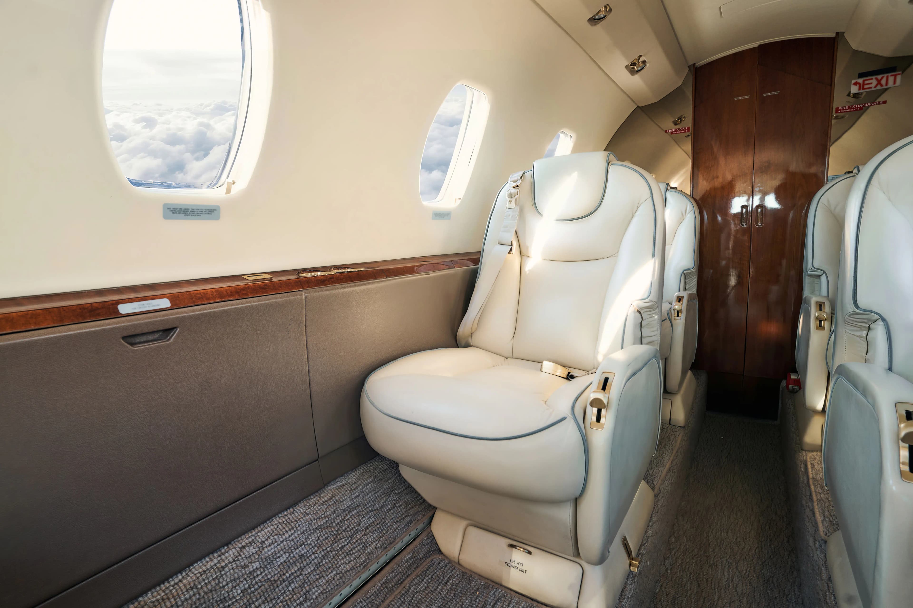 Citation XL seat detail