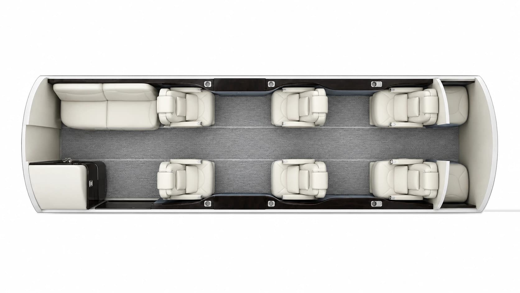 Citation XLS+ cabin layout
