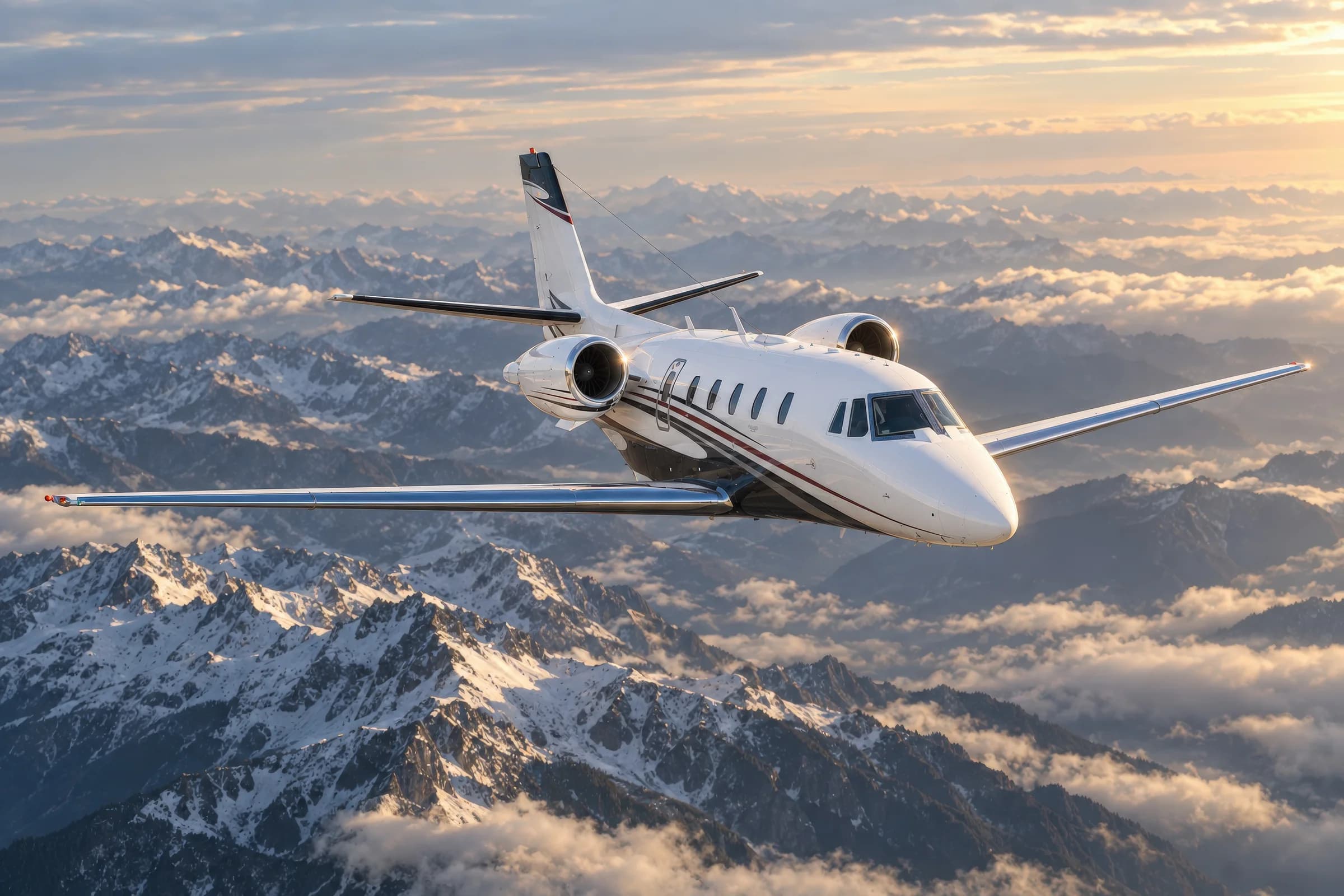 Citation XLS+ in flight