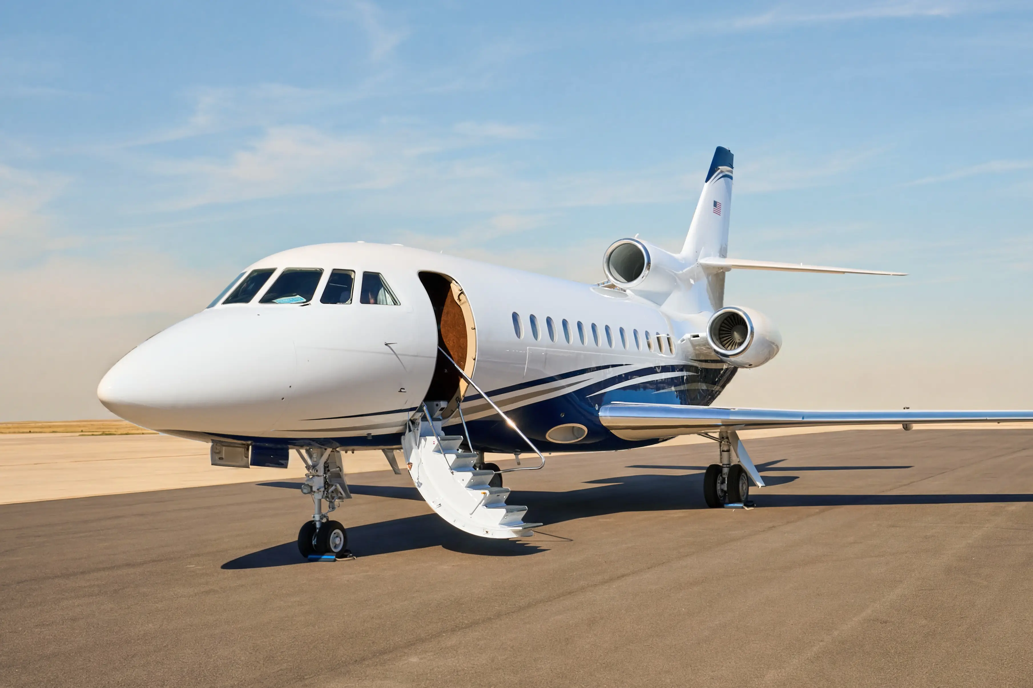Falcon 900 on tarmac