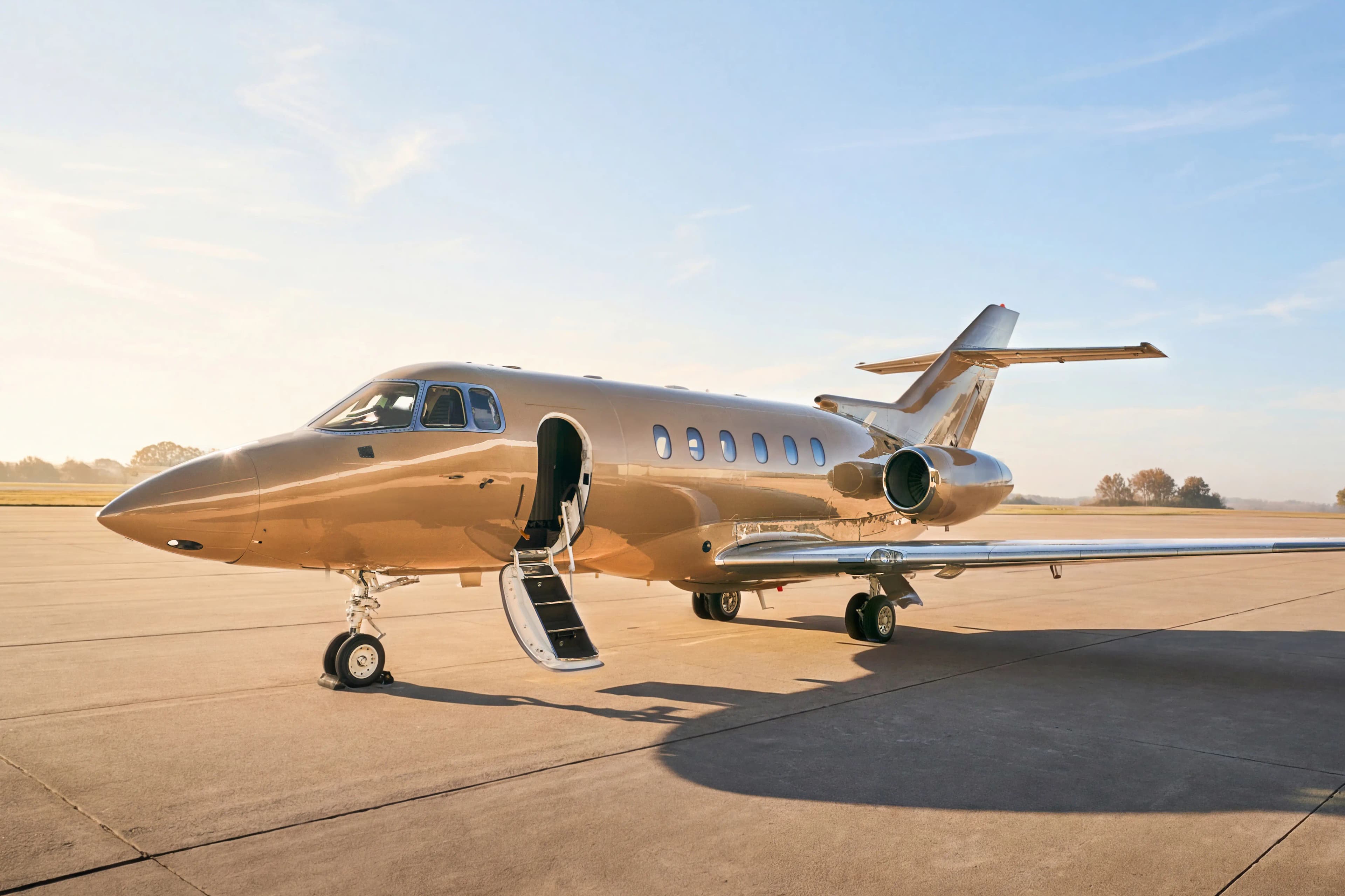 Hawker 800XP on tarmac